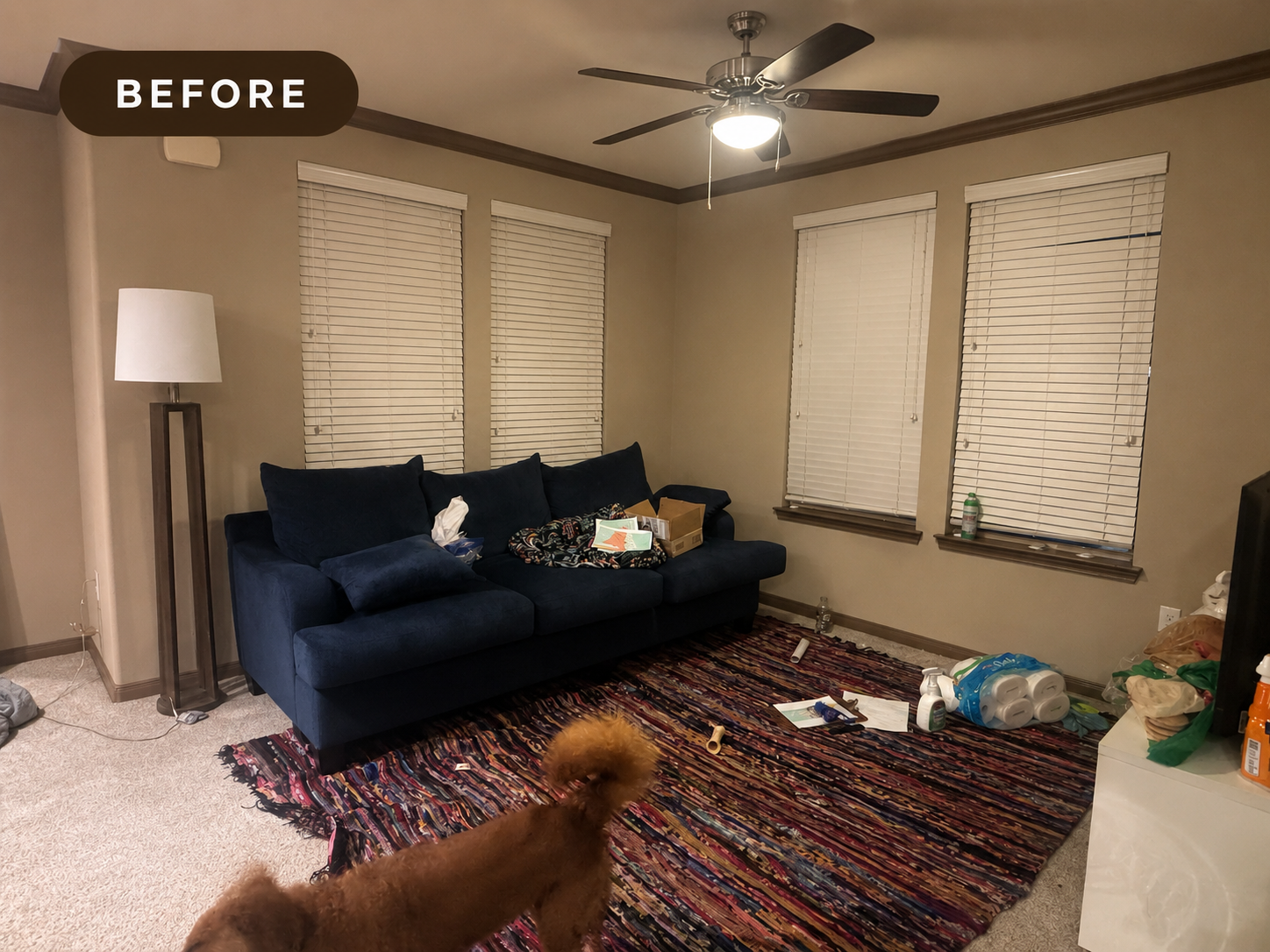 Modern living room interior design project in Montgomery County