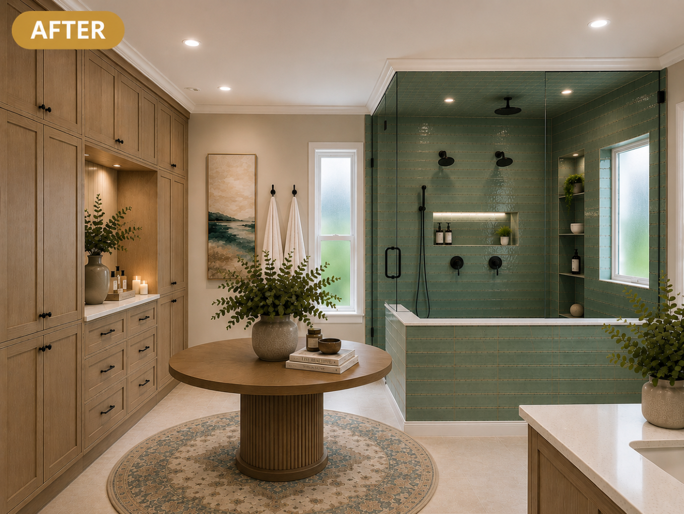 Modern living room interior design project in Montgomery County
